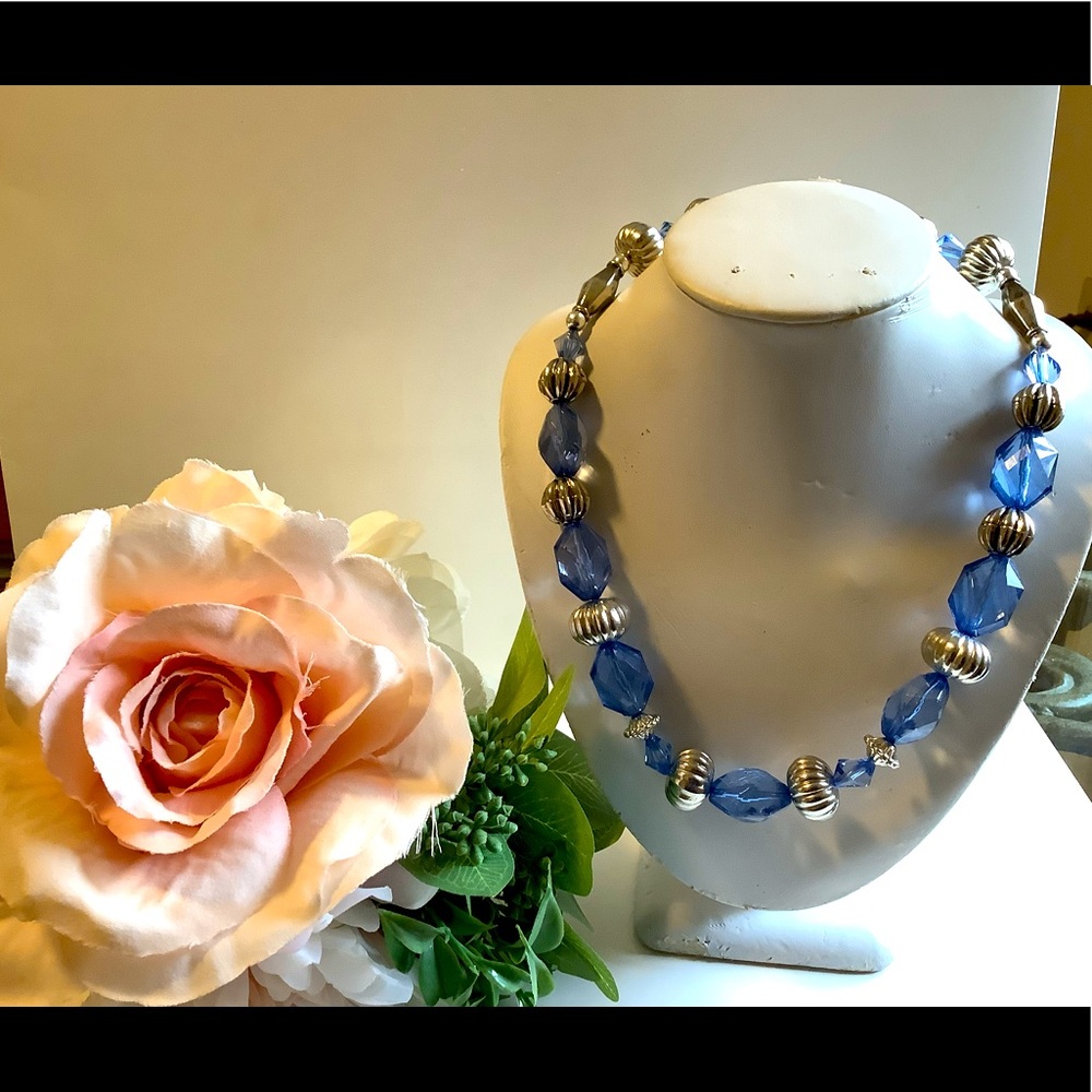 Handmade one of a kind Blue necklace